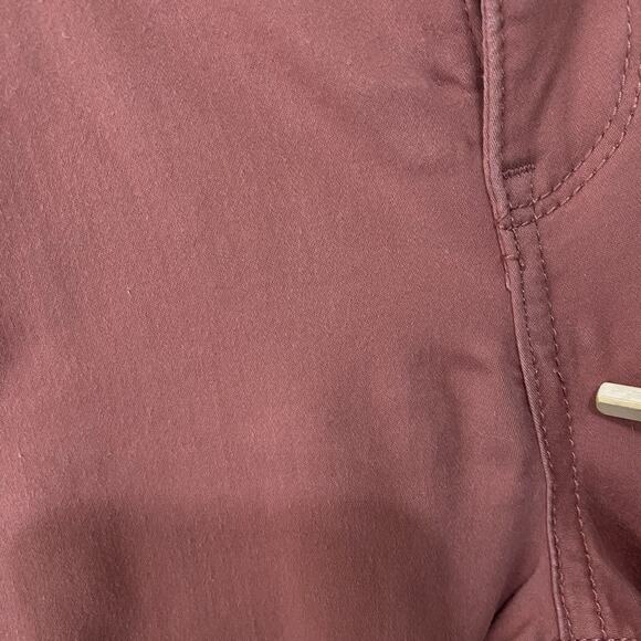 Democracy Ab Solution Jeans Womens Sz 10 Coral Tie Hem Stretch - Picture 6 of 12